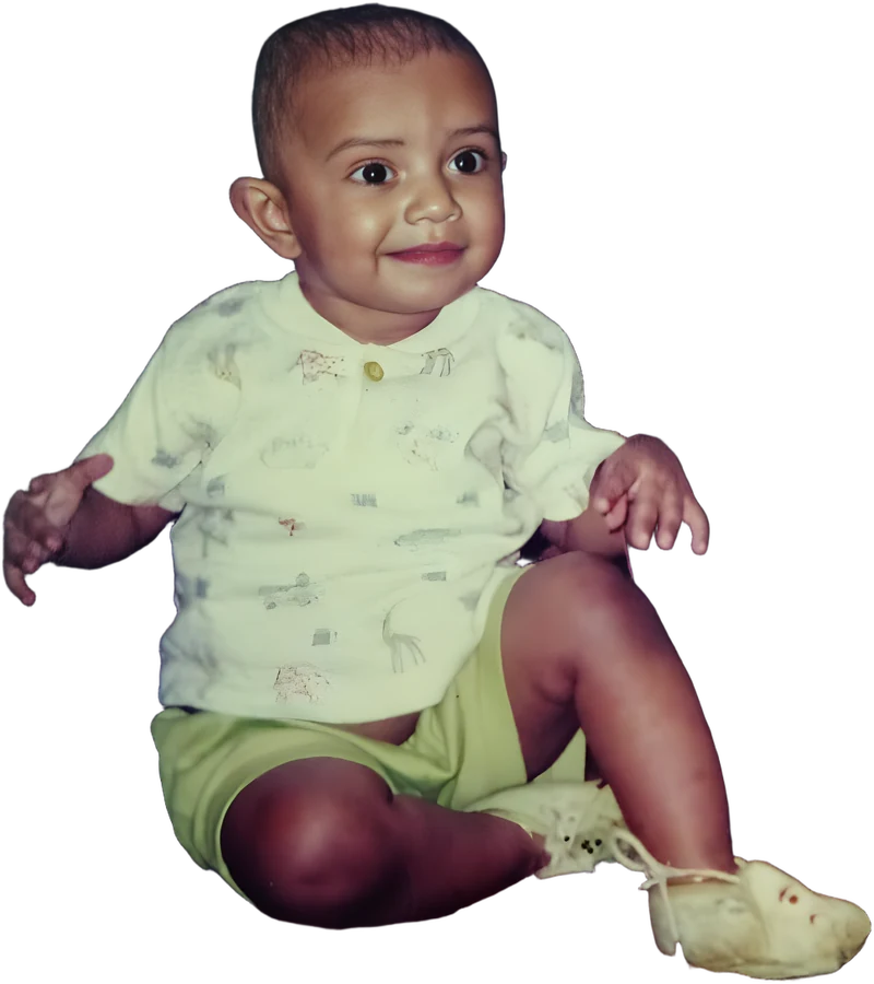 Sama as a little girl